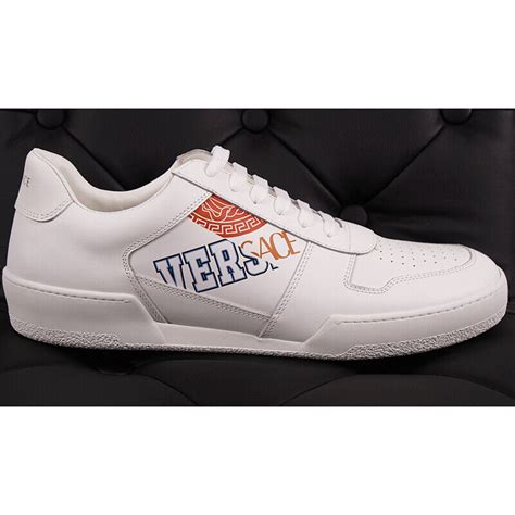 white versace tennis shoes|Versace couture tennis shoes.